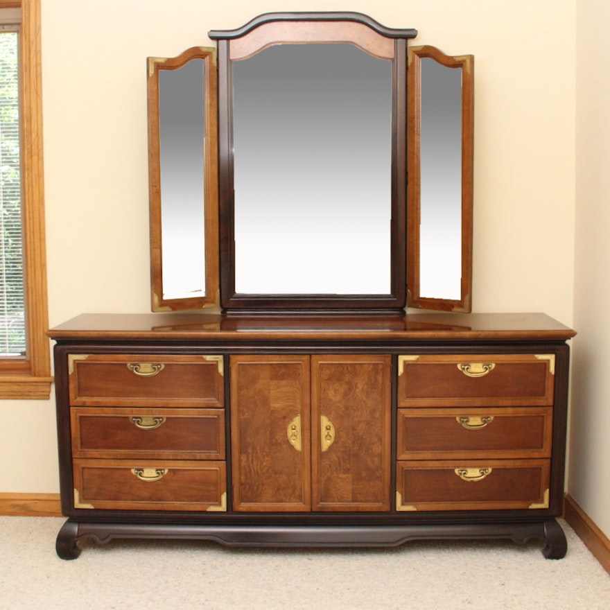 Broyhill Premier Ming Dynasty Dresser With Mirror Ebth