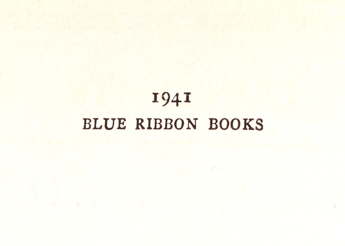 Blue Ribbon Books "Best Known Works" Series 1941 EBTH