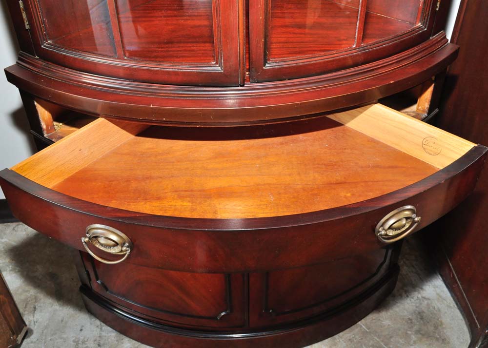 Drexel Mahogany Corner China EBTH