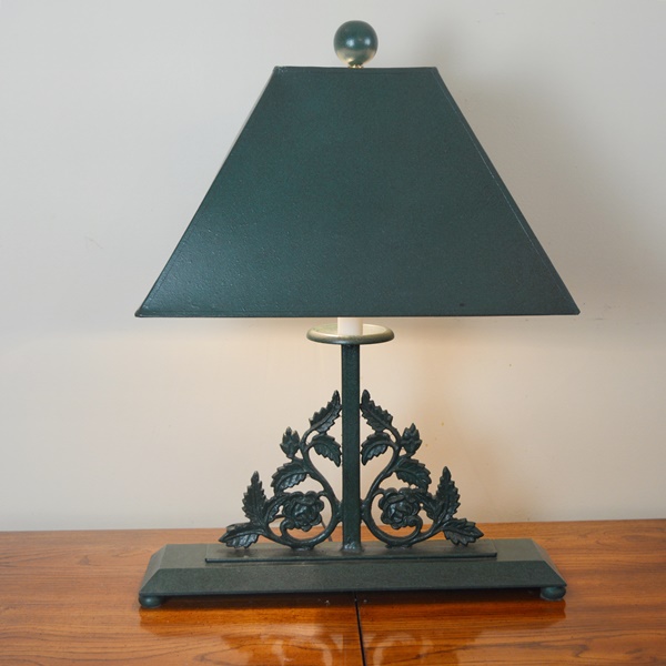 dark teal table lamp