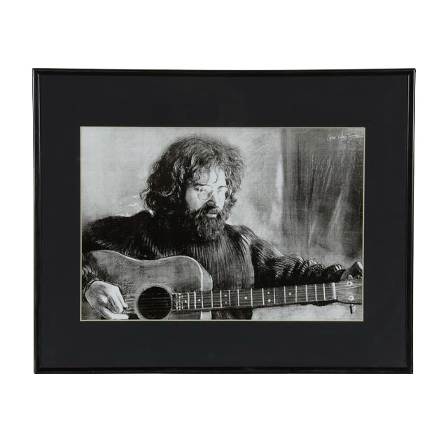 Framed Jerry Garcia Print EBTH