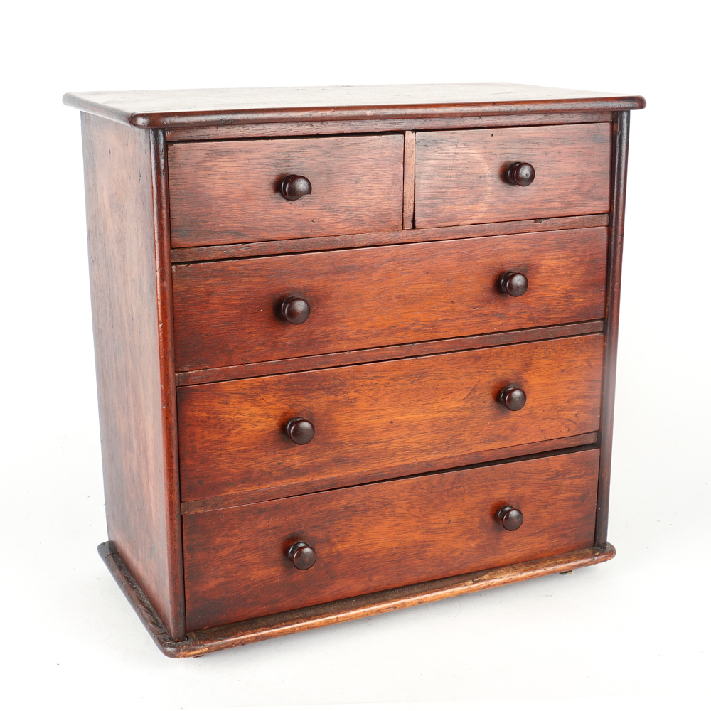 Vintage Wooden Jewelry Box With Hand Cut Dovetail Drawers Ebth