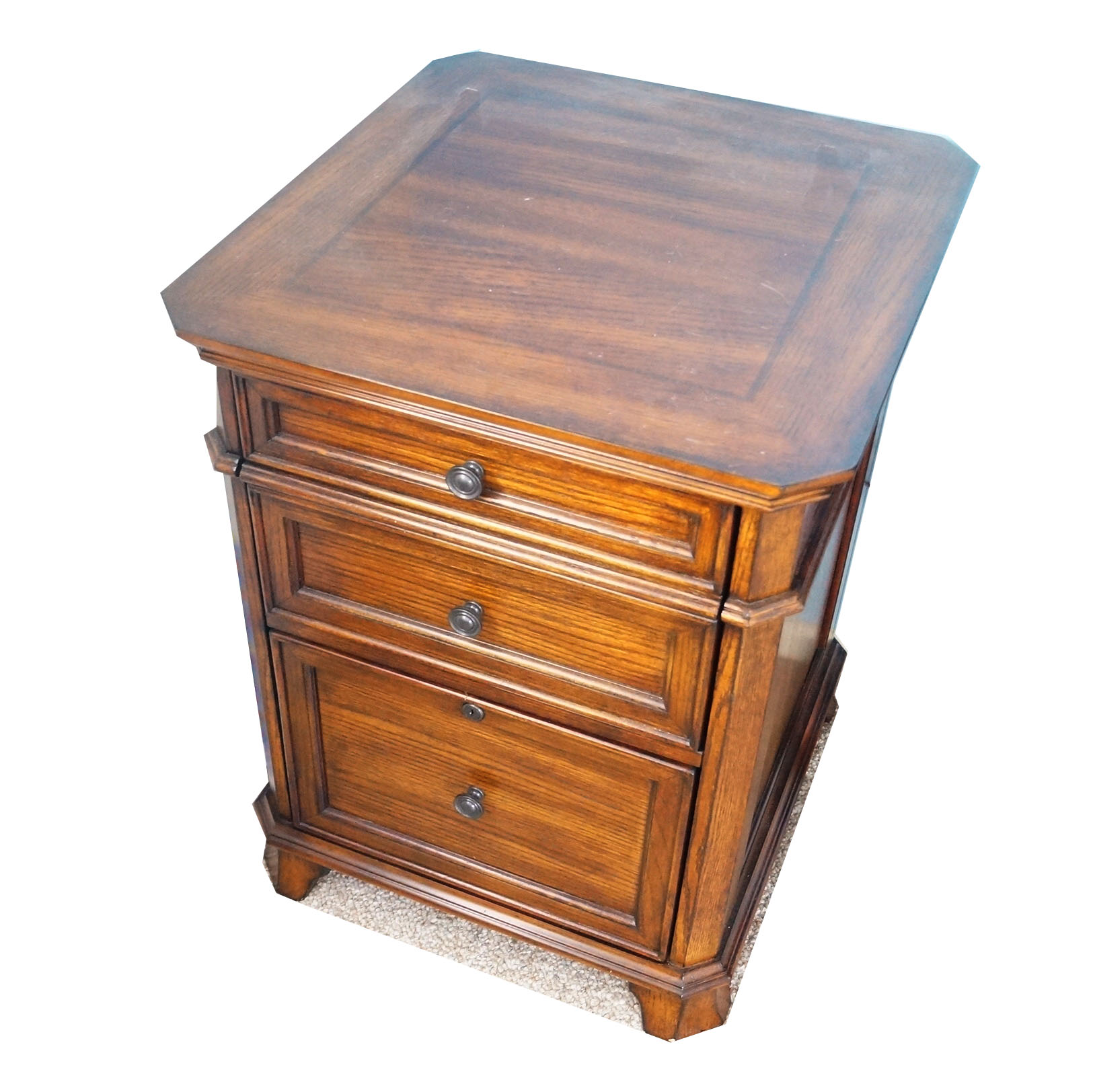 Whalen Wooden Filing Cabinet Ebth