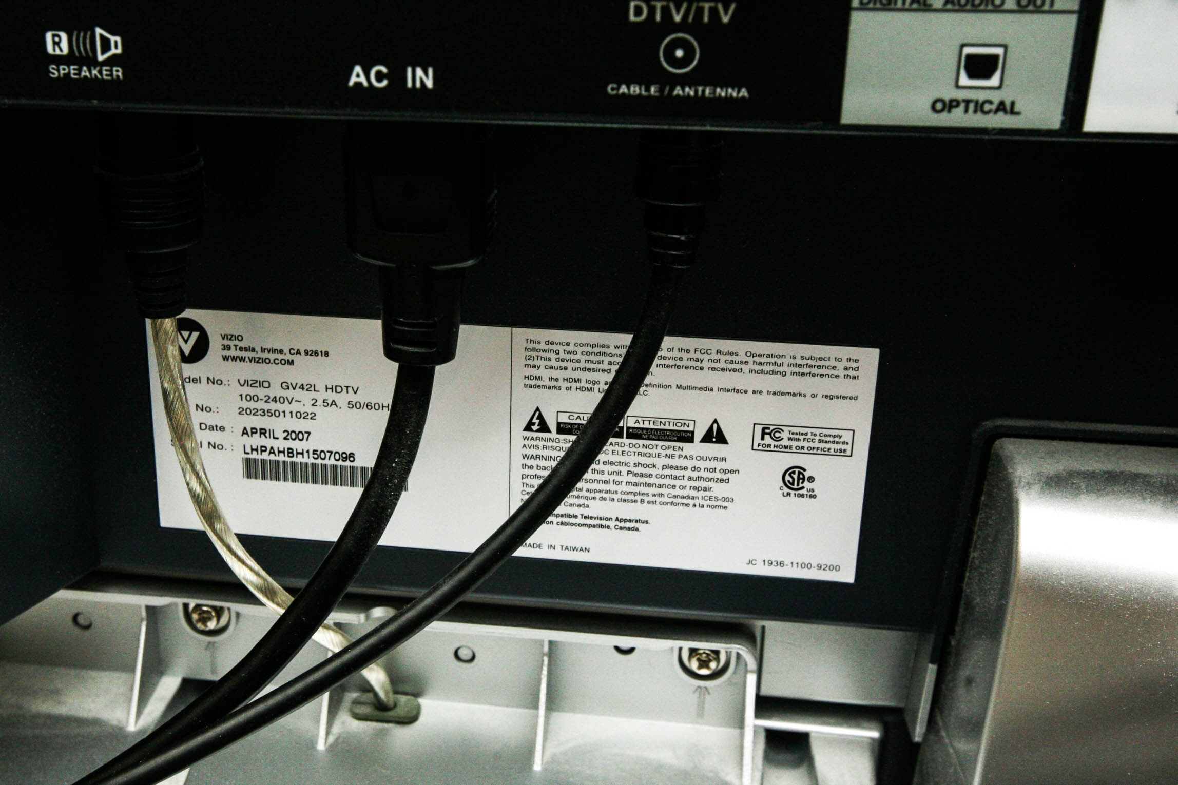 42" Vizio Gallevia Liquid Crystal HDTV and Stand EBTH