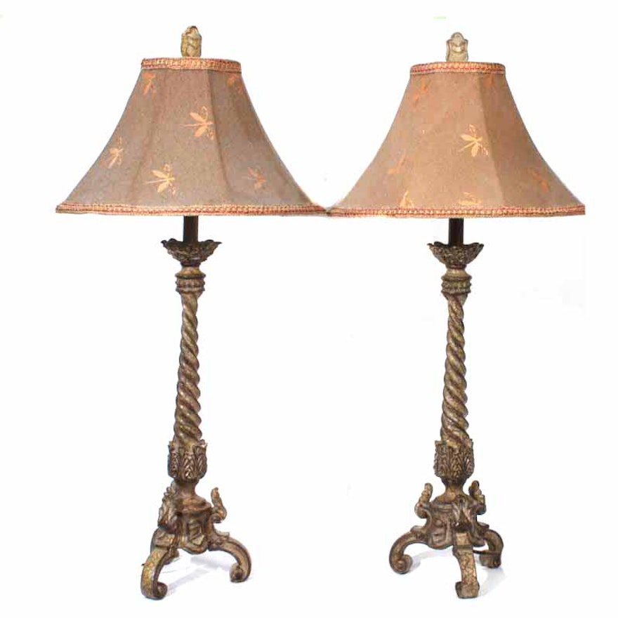 Two Portable Luminaire Table Lamps Ebth