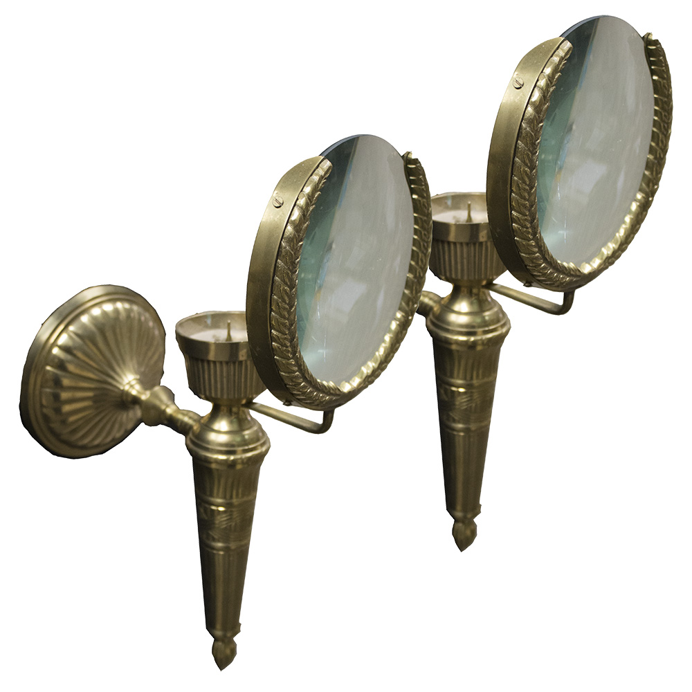 Candle Light Magnifying Wall Sconces EBTH