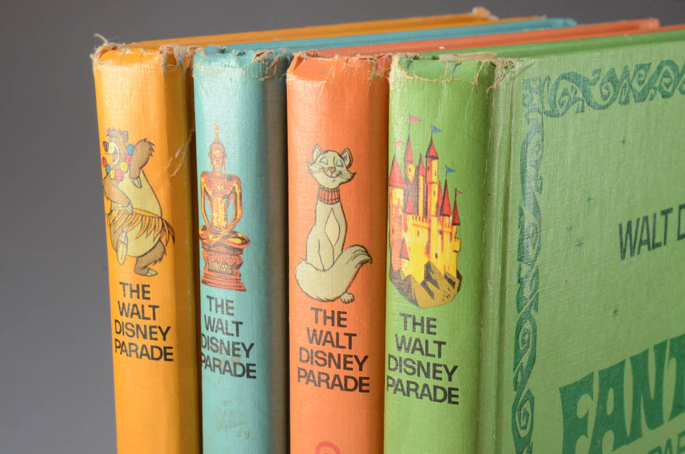Vintage Hardcover Boxed Walt Disney Parade Books EBTH