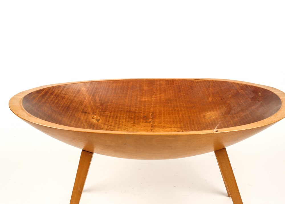 Antique Maple Dough Bowl on Legs EBTH