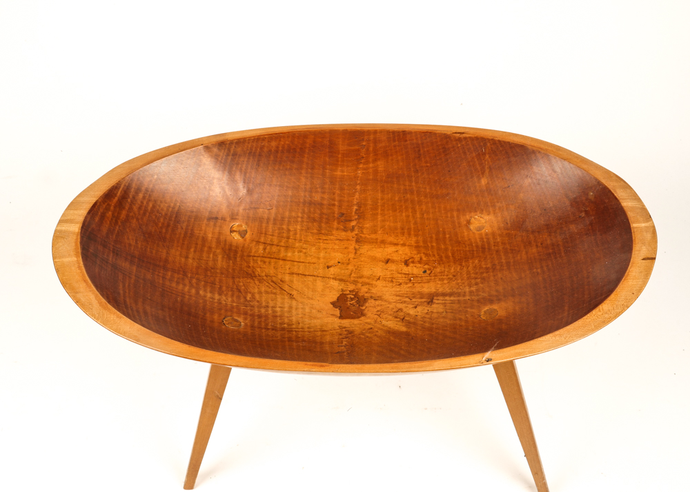 Antique Maple Dough Bowl on Legs EBTH