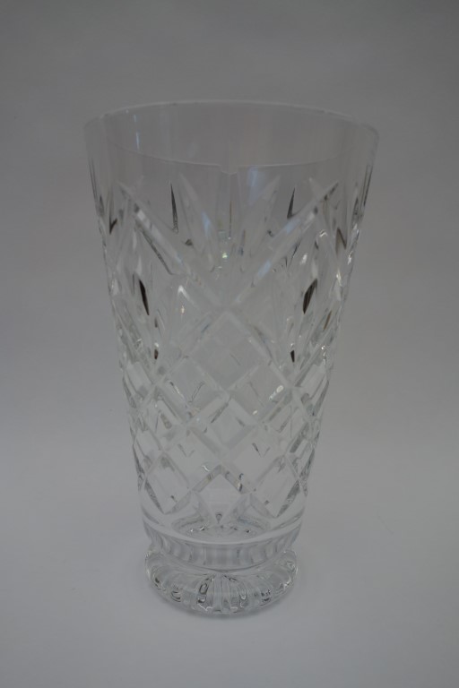Tall Crystal Flower Vase EBTH