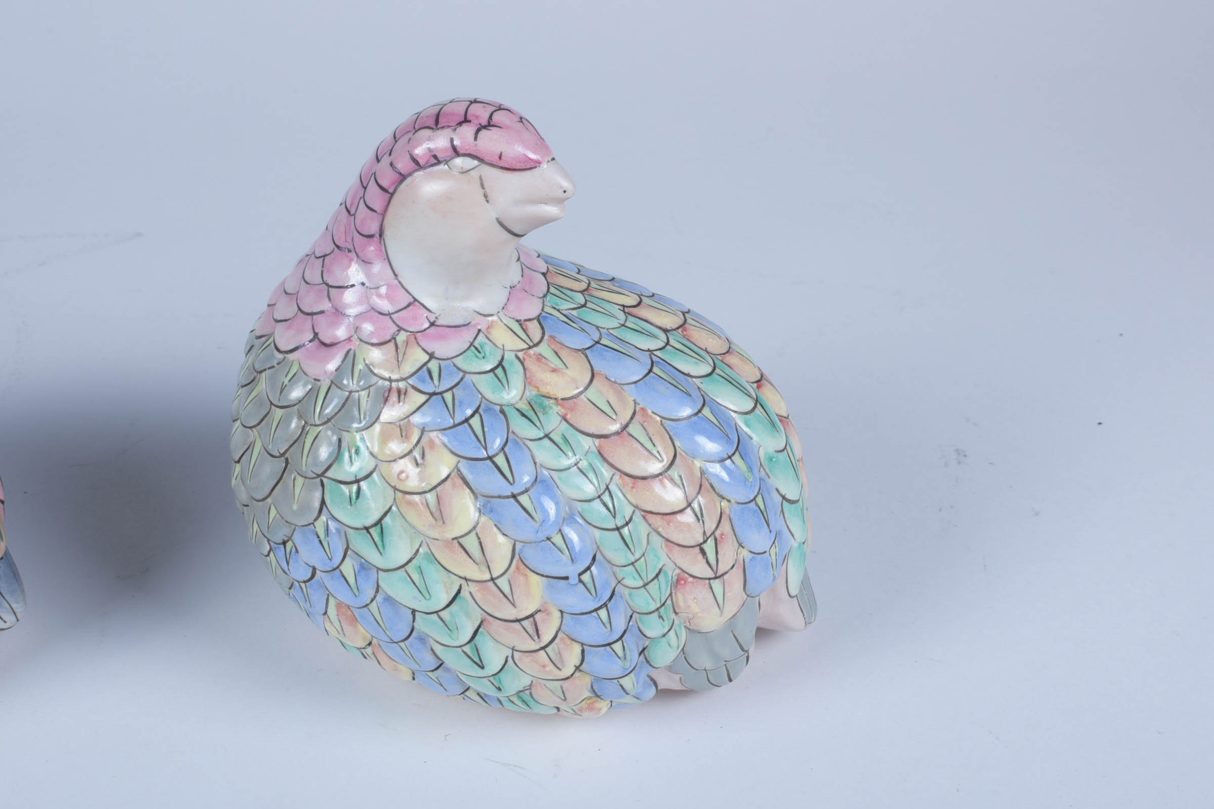 Pair of HandPainted Bird Figurines EBTH