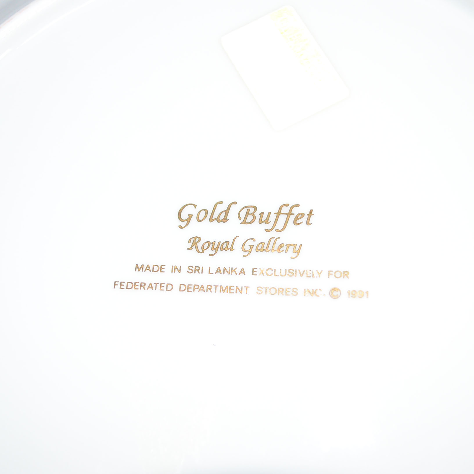 Gold Buffet Royal Gallery Plates EBTH