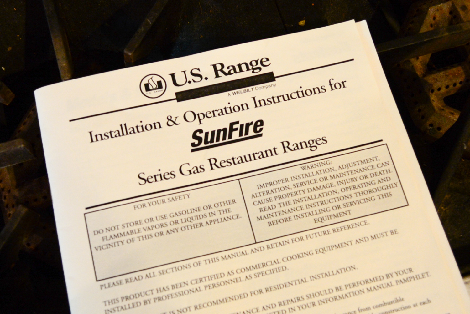 Sunfire Gas Commercial Range & Stove EBTH