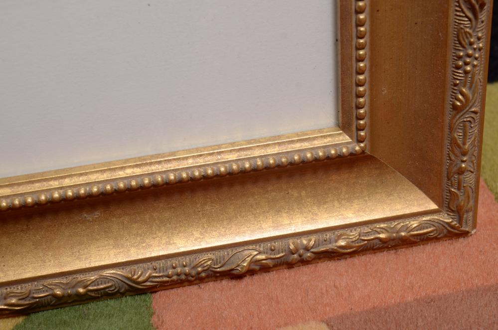 Davis Ganek Signed Watercolor in Frame EBTH