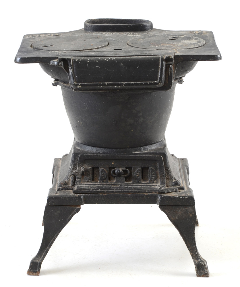 Antique Black Cast Iron Laundry Stove EBTH