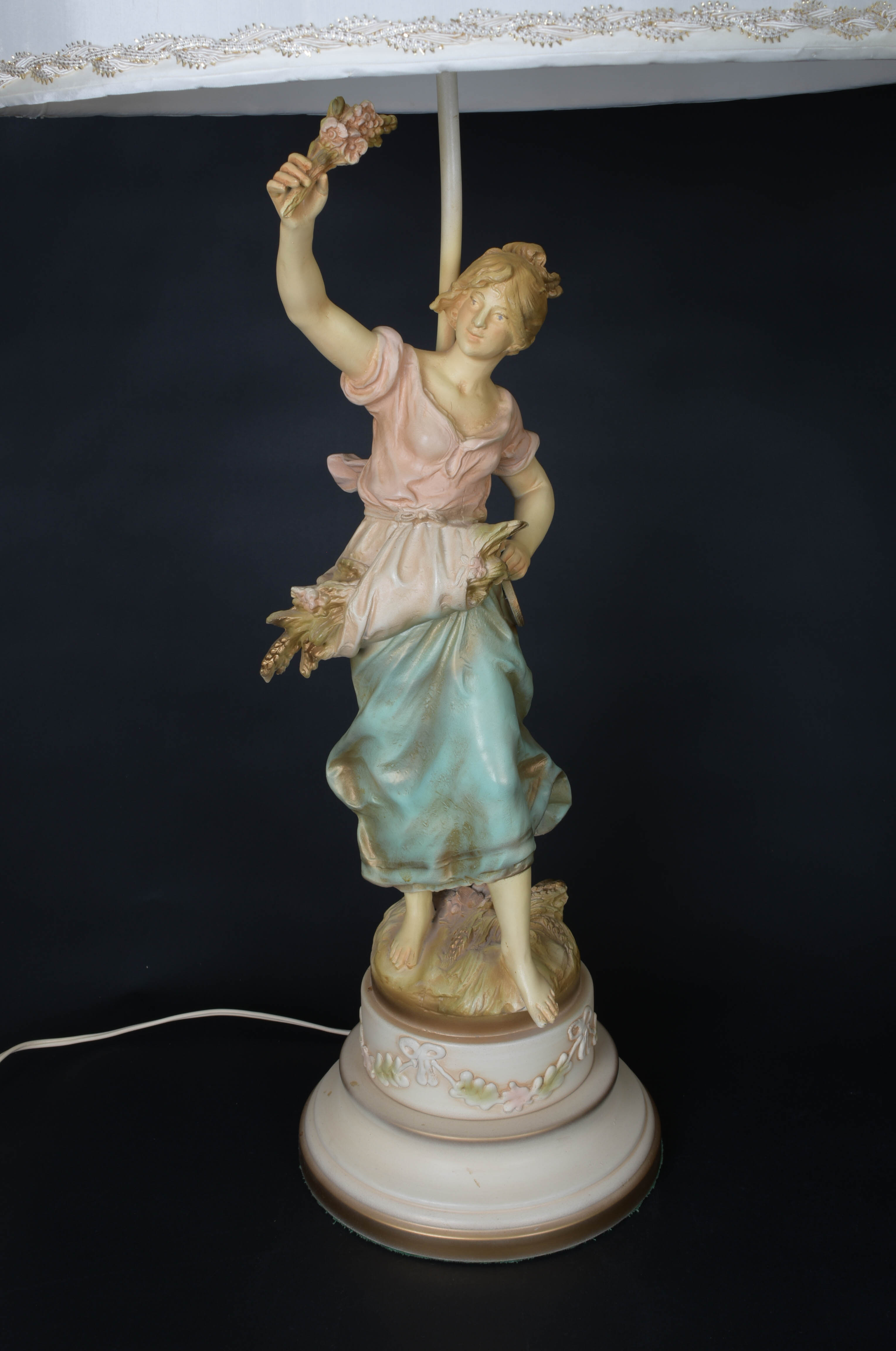 Pair of Vintage Auguste Moreau Figural Lamps EBTH