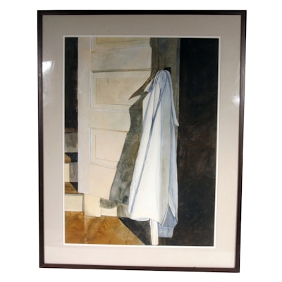 Signed, Original Watercolor by Listed Indiana Artist Henry Bell Signed, Original Watercolor by Listed Indiana Artist Henry Bell