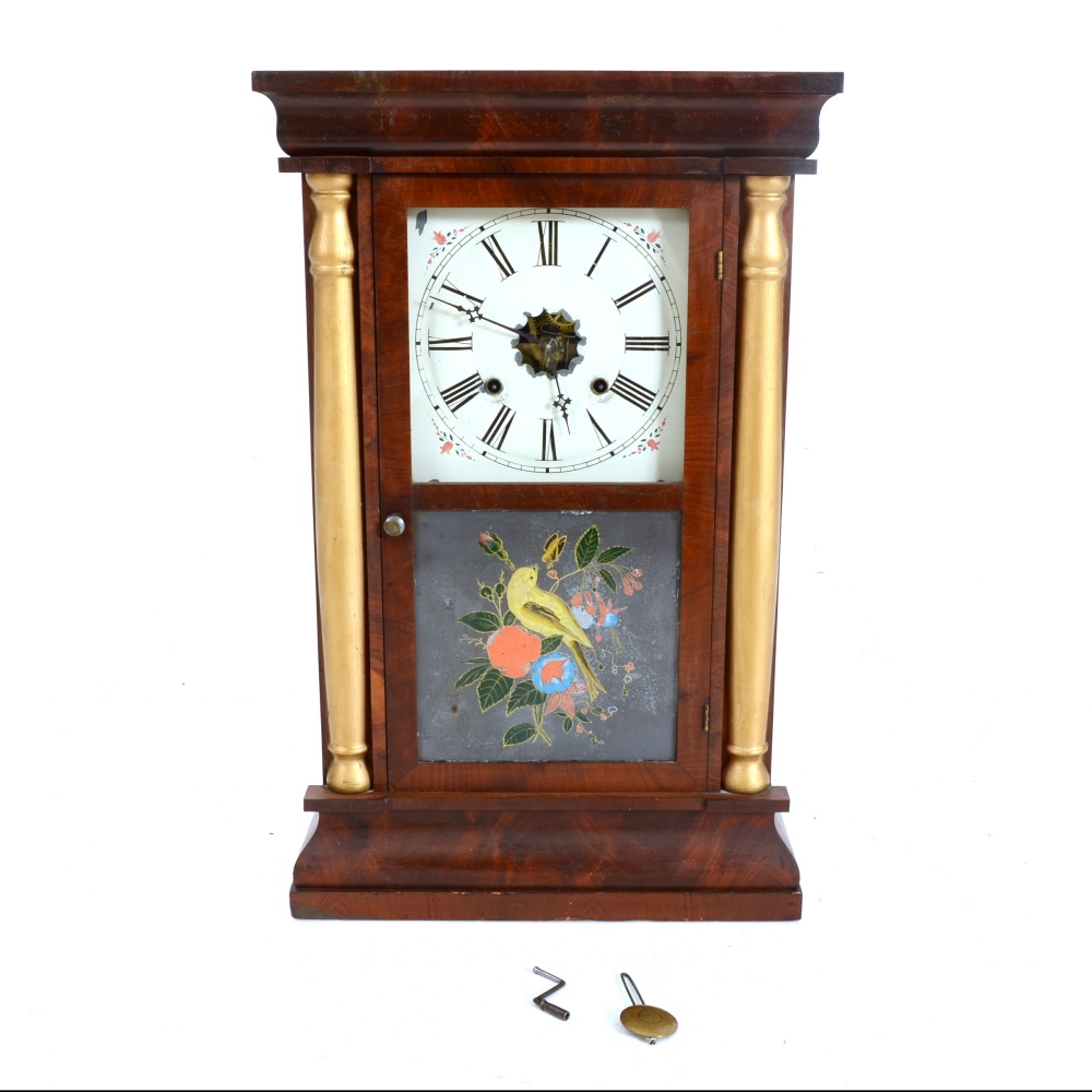 Waterbury "Column Spring" Shelf Clock c. 1860s EBTH
