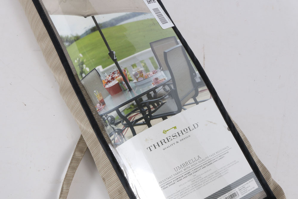 Threshold Outdoor Tan Umbrella EBTH