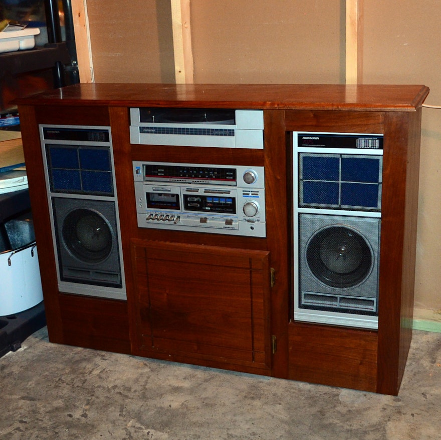 Stereo Cabinet With Soundesign Stereo Equipment Ebth