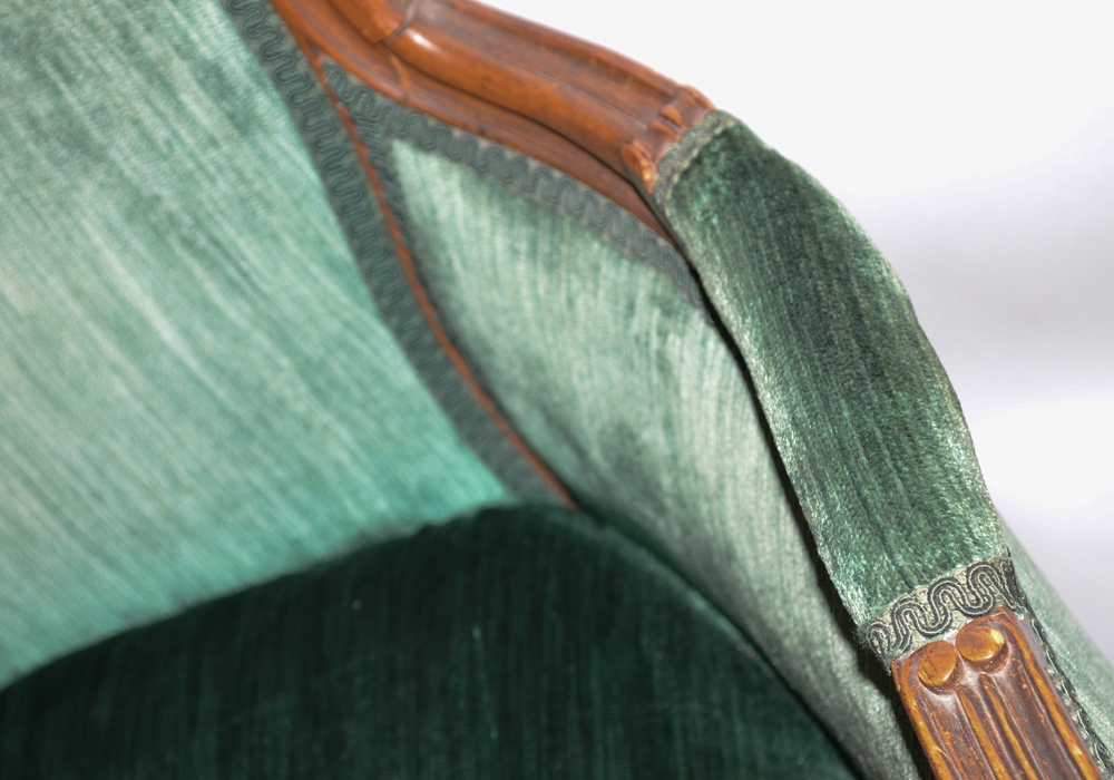 Oversized Velvet Upholstered Armchair | EBTH