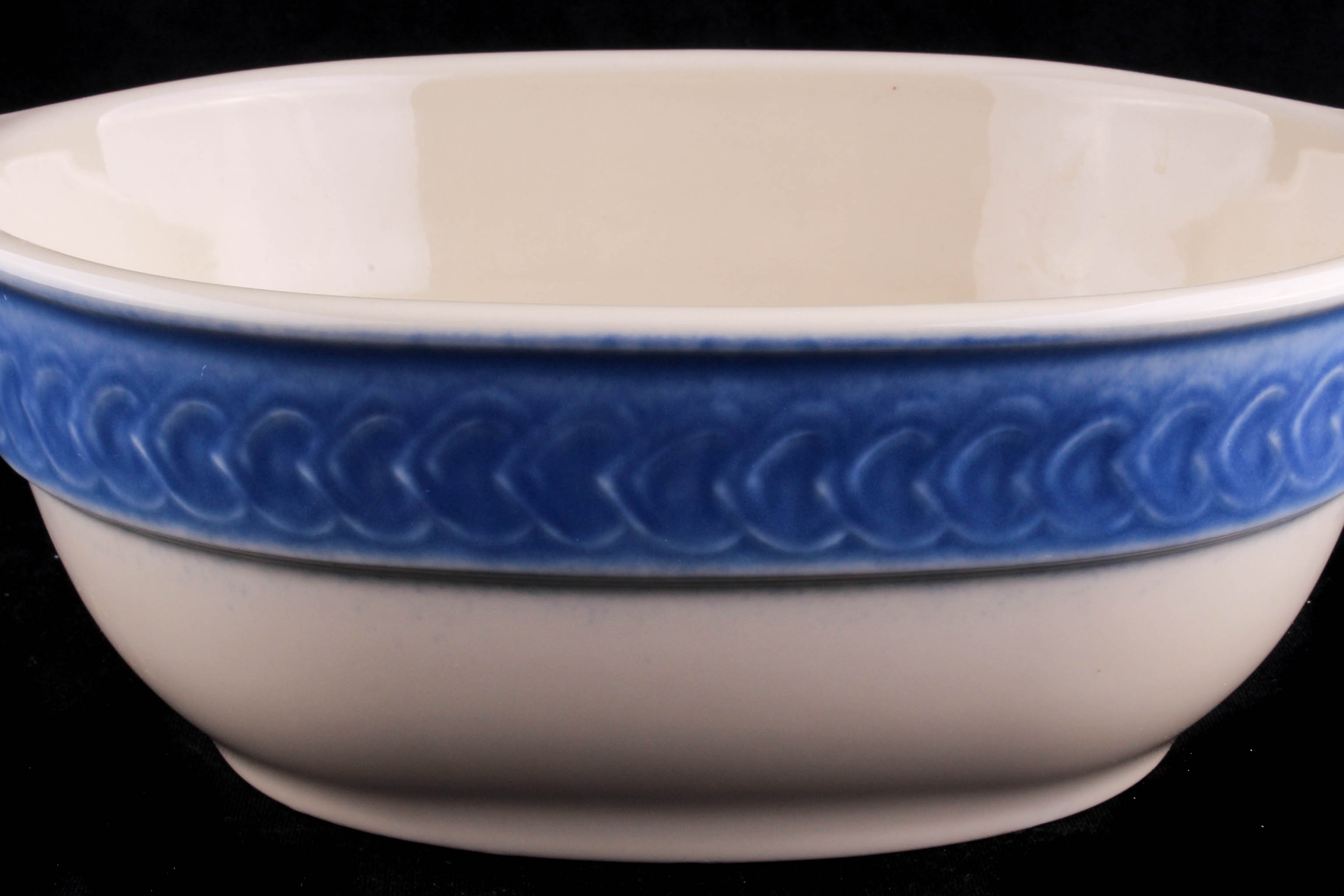 Longaberger Pottery Oval Serving Bowl EBTH