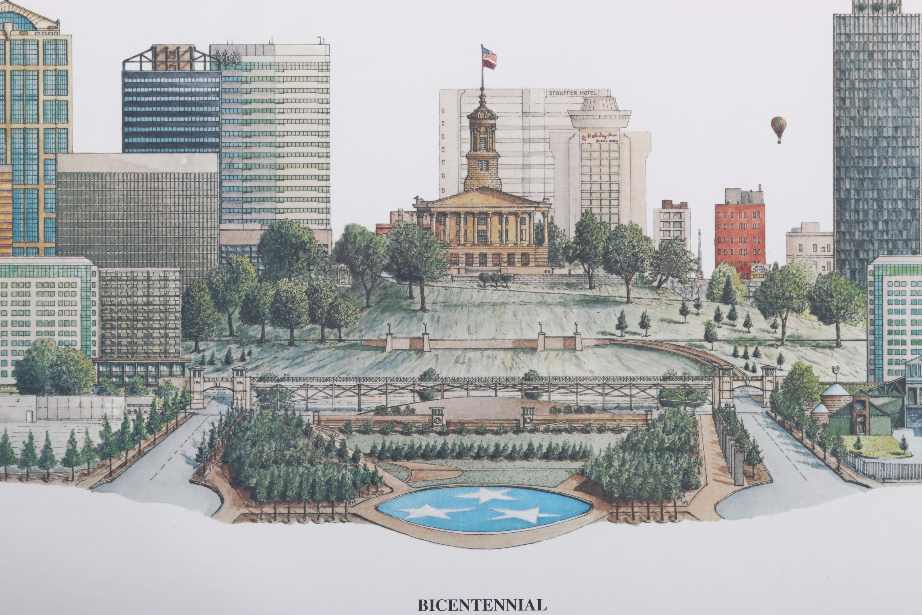 Signed and Numbered Phil Ponder Bicentennial Print | EBTH