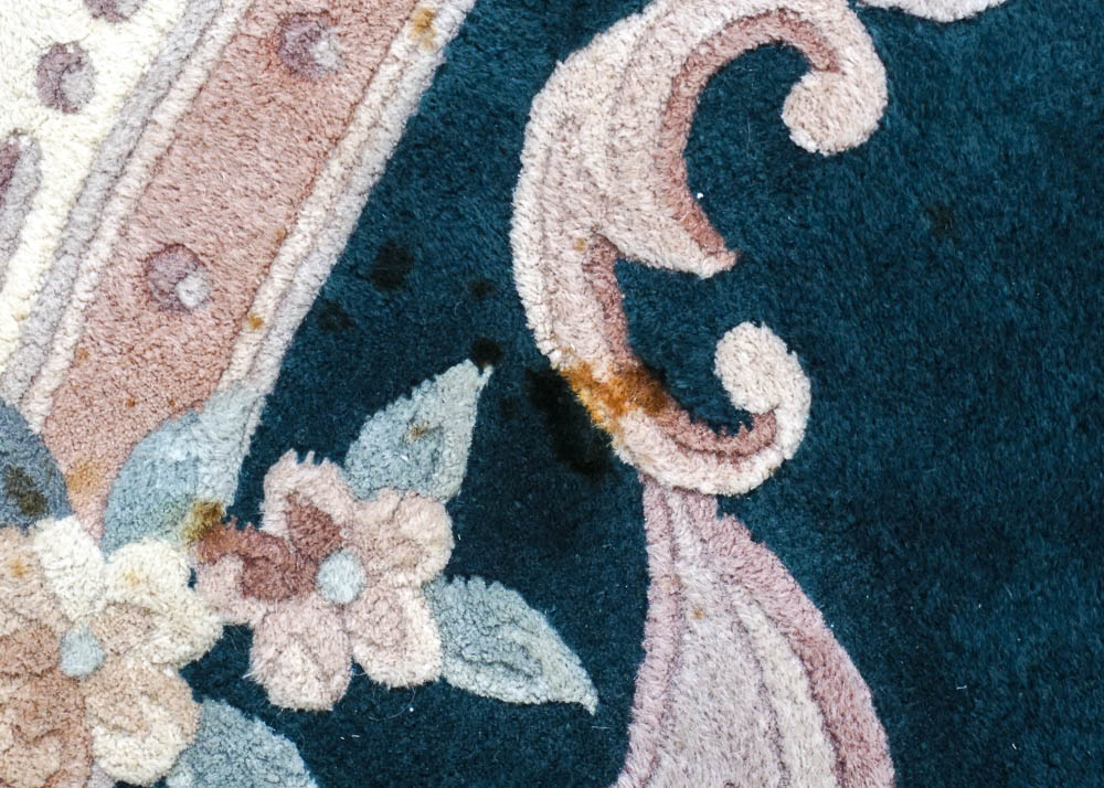 Emerald Green Circular Area Rug EBTH