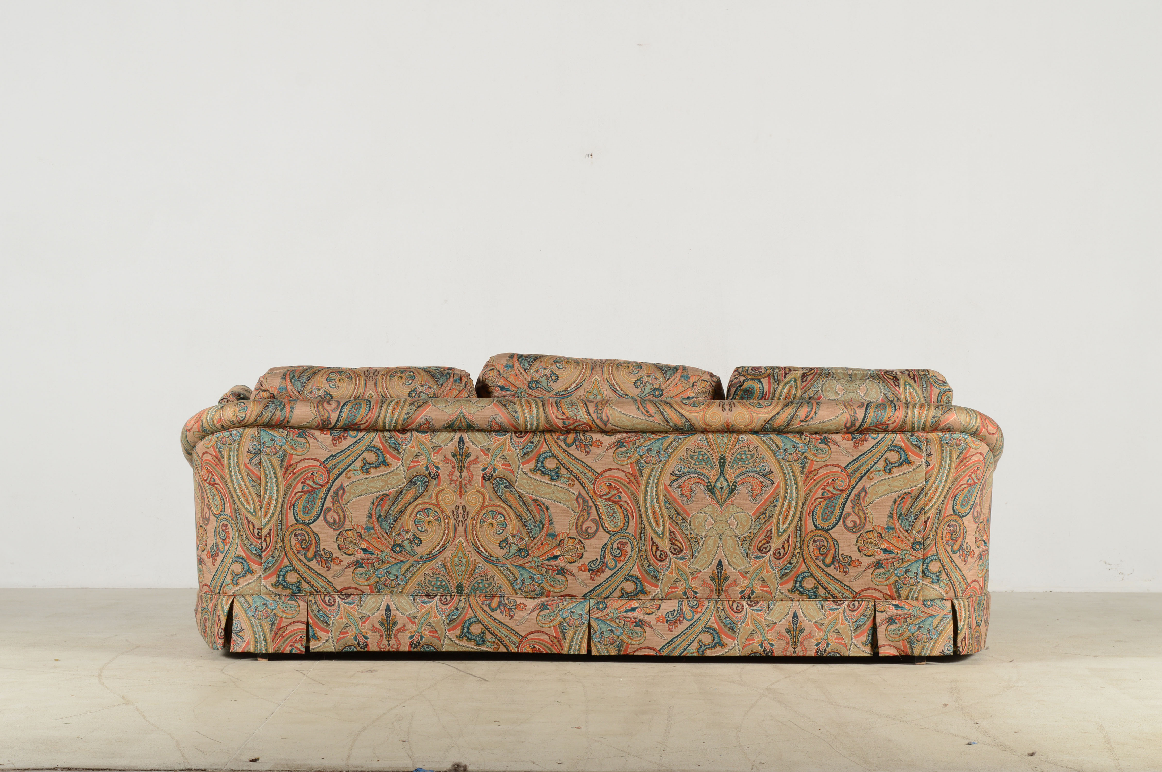 J. Royale Paisley Print Sofa EBTH