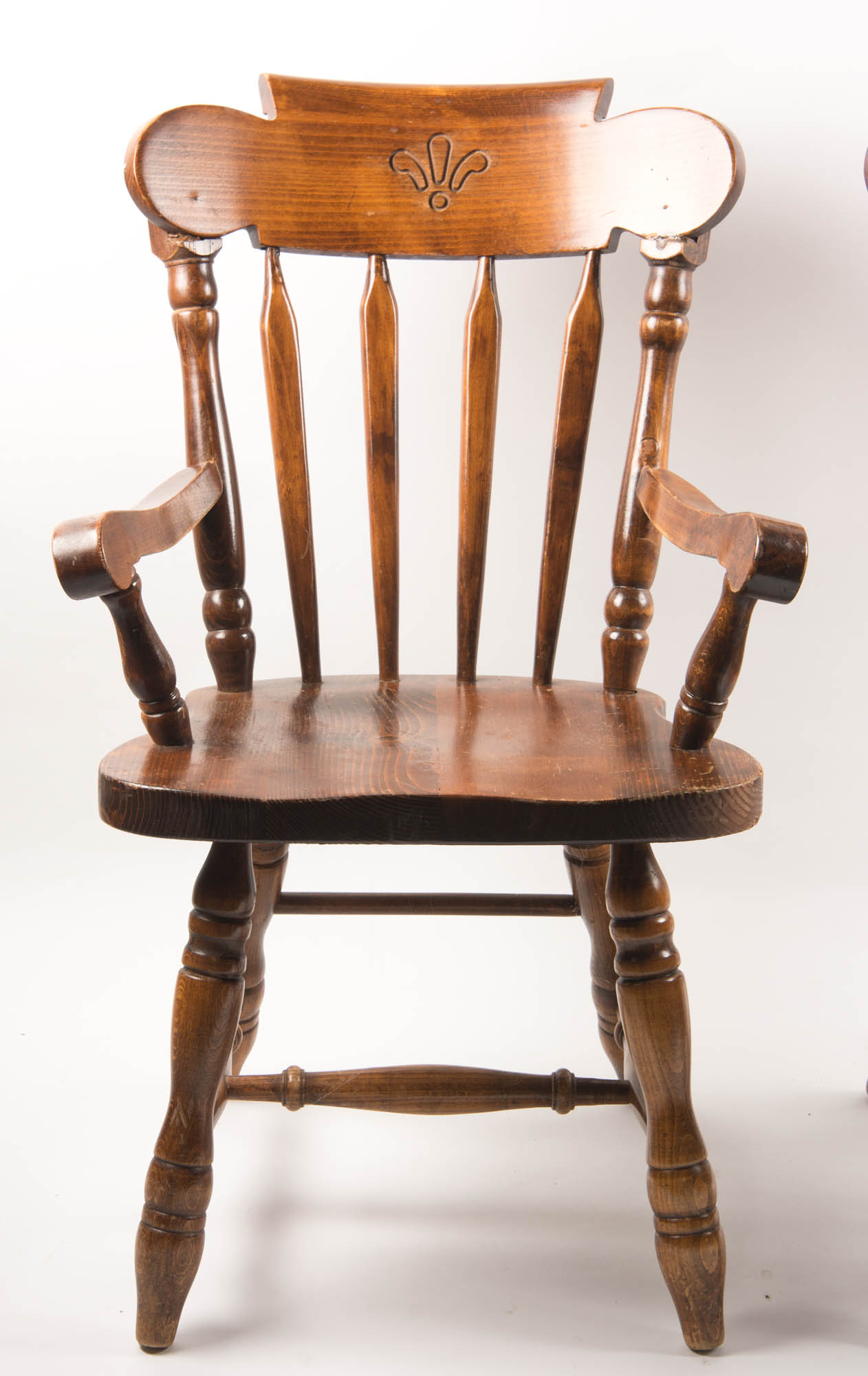 Set of Four Early American Style Dining Chairs EBTH