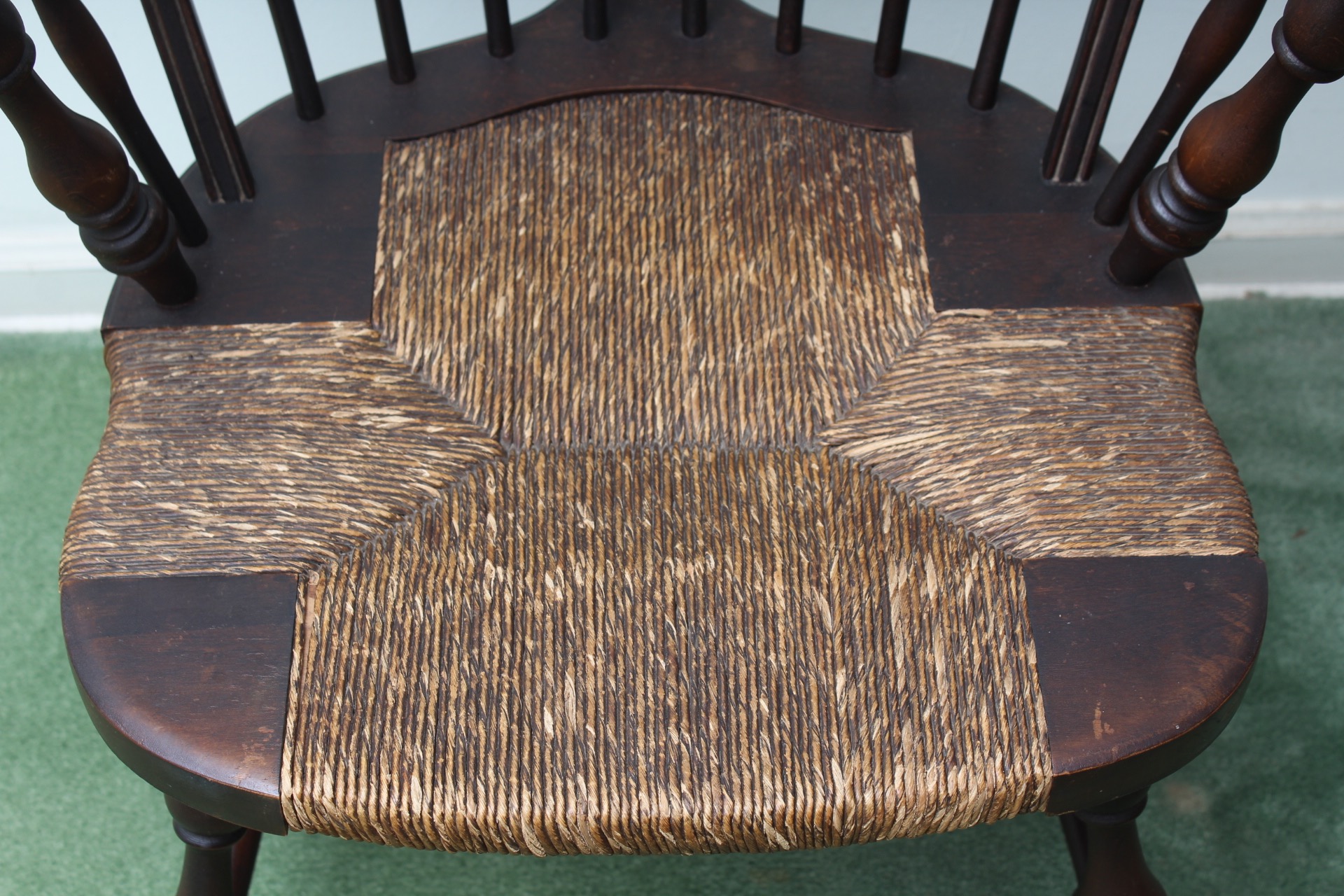 Antique Rush Seat Windsor Chair EBTH