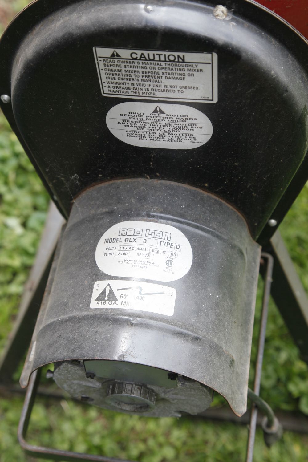 Red Lion Cement Mixer EBTH