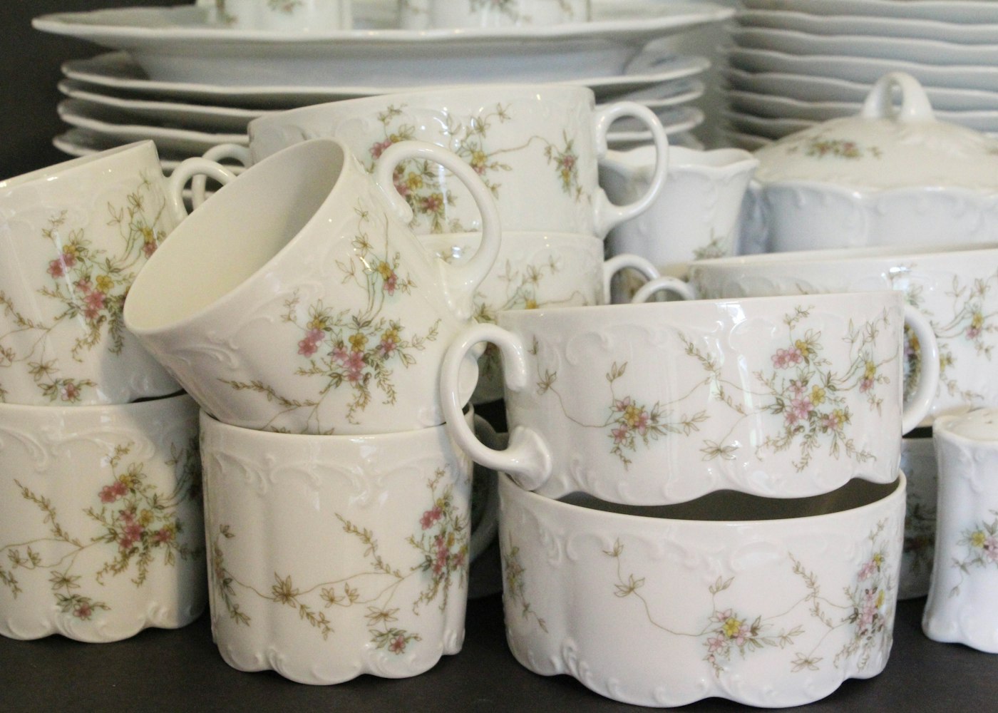 Vintage Rosenthal Classic rose Collection China Set for Twelve EBTH Vintage Rosenthal Classic rose Collection China Set for Twelve EBTH