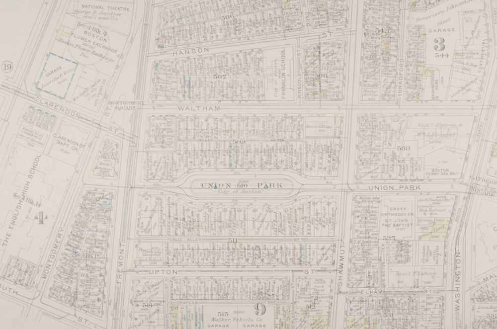 Vintage Assessor's Map of South Boston EBTH