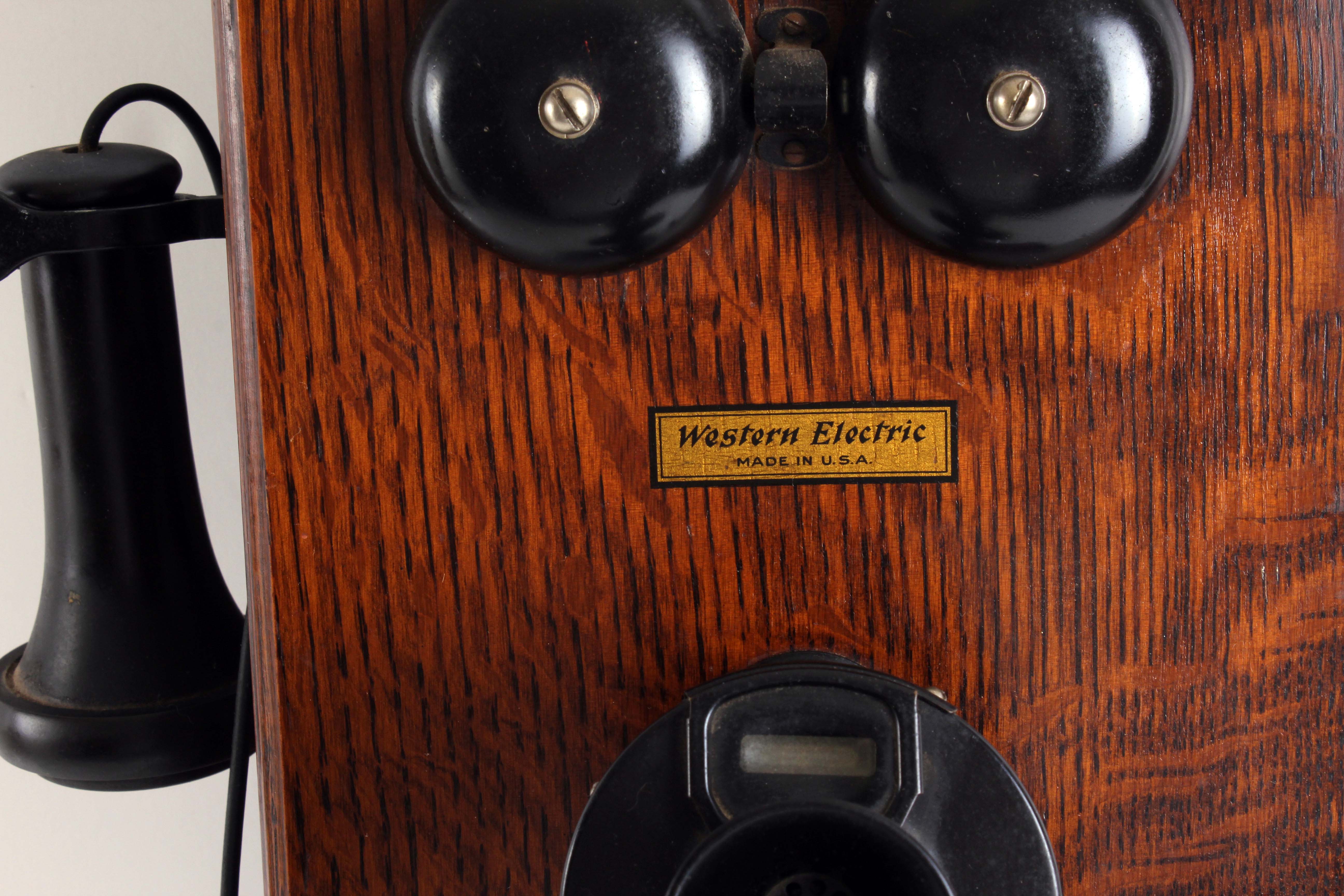 Antique Western Electric Wood Case Wall Telephone with Crank | EBTH