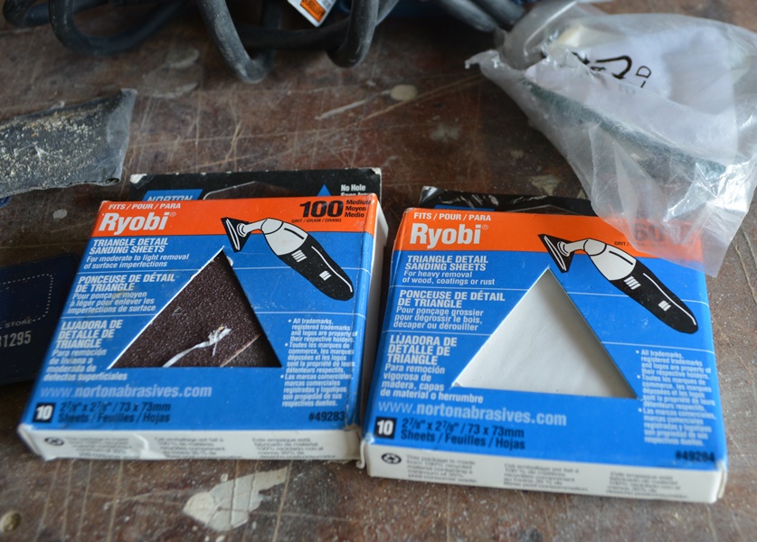 Ryobi and Black & Decker Belt Sanders, Manual Plane, Ryobi Triangle