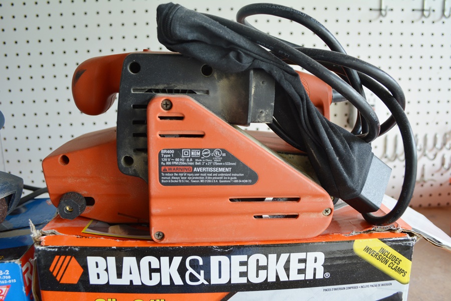 Ryobi and Black & Decker Belt Sanders, Manual Plane, Ryobi Triangle