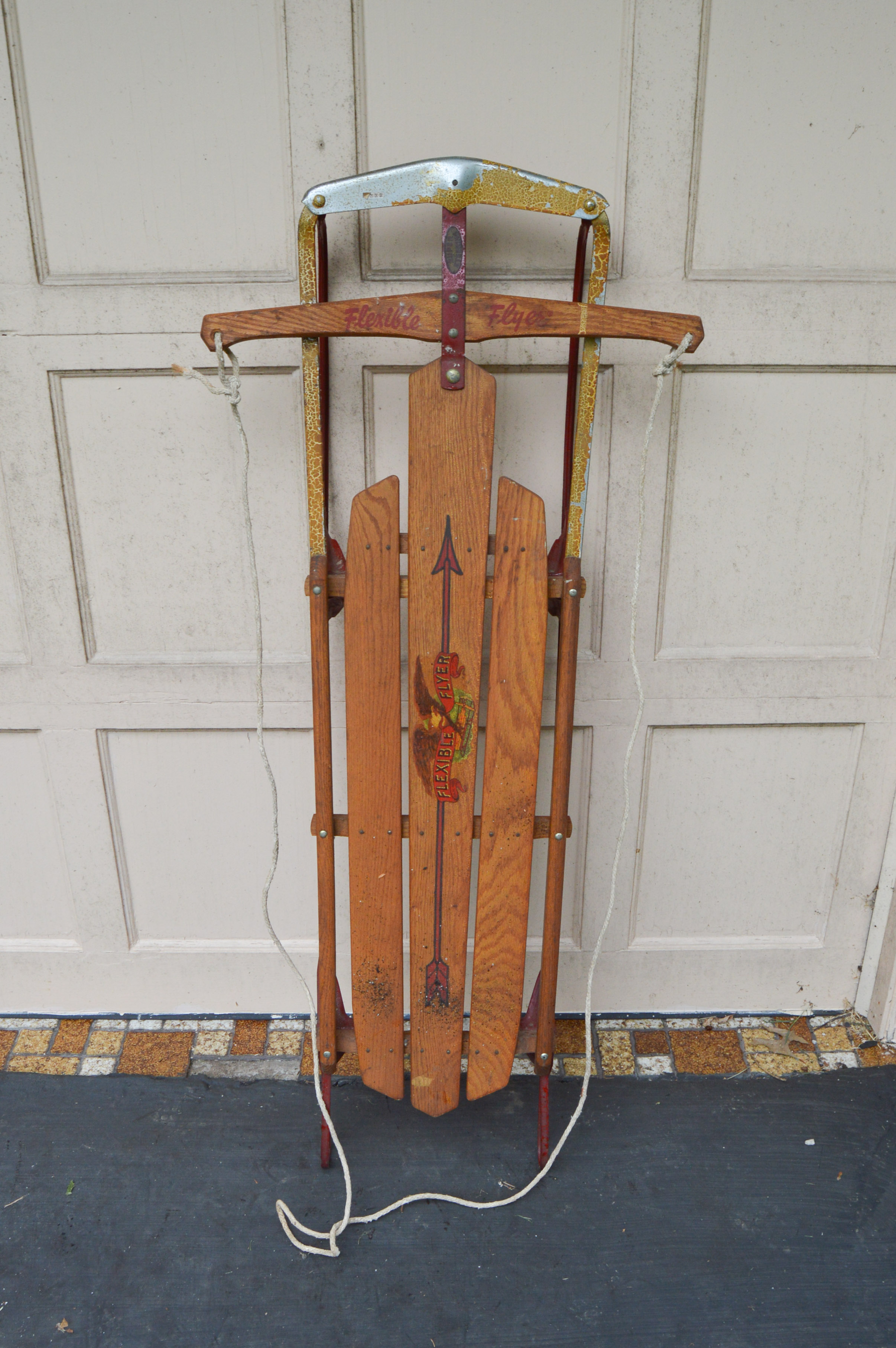 Vintage Radio Flyer Wagon, Flexible Flyer Model 51J Sled, Roadmaster