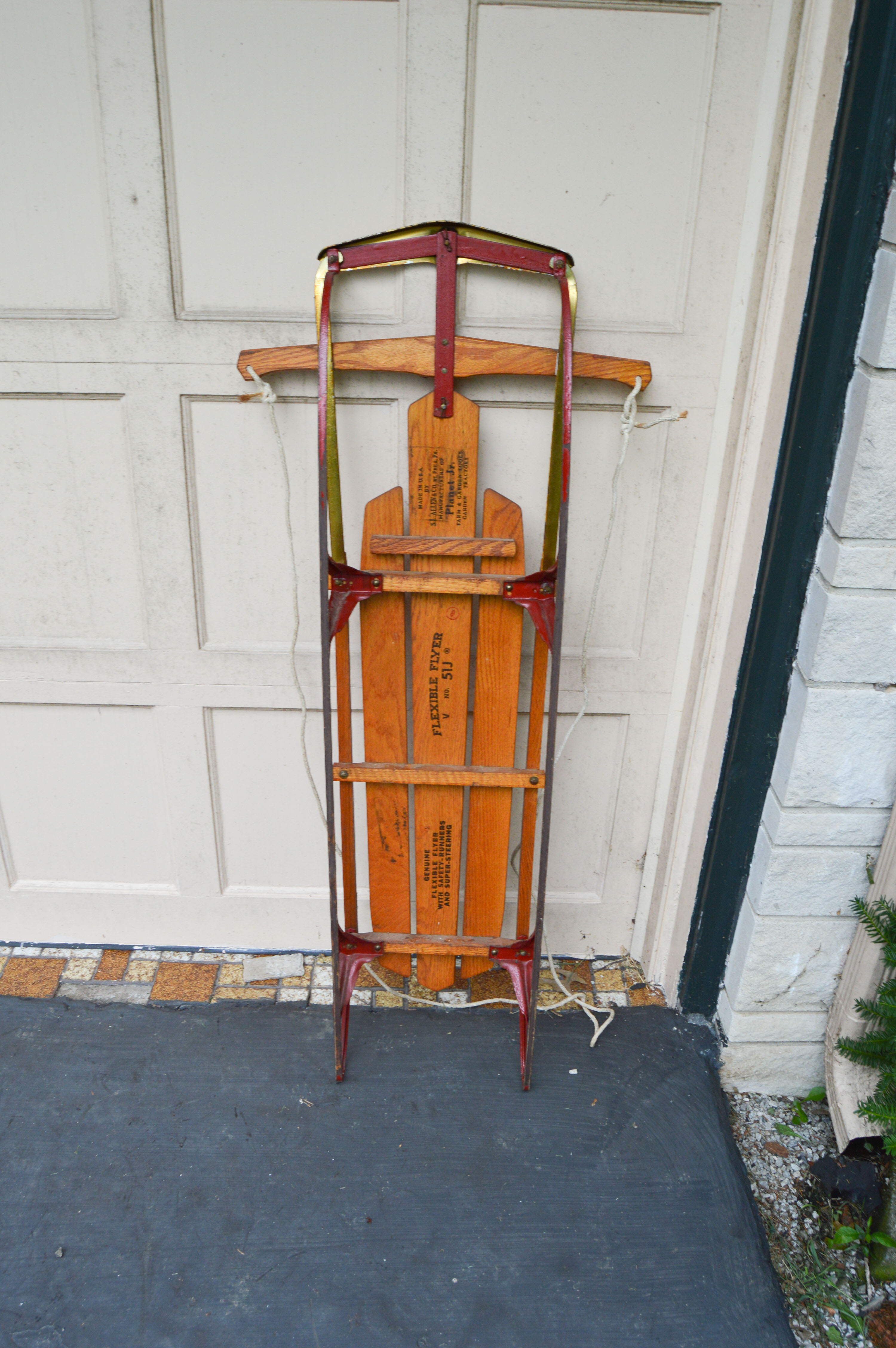 Vintage Radio Flyer Wagon, Flexible Flyer Model 51J Sled, Roadmaster