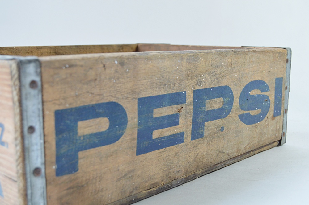 Vintage Pepsi Cola Wooden Crate EBTH