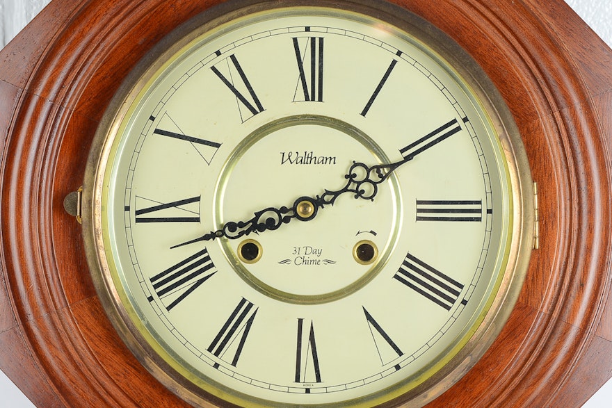 waltham kitchen utensil wall clock
