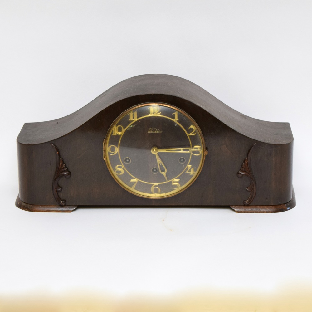 1930s Lauffer Art Deco Style Mantel Clock EBTH