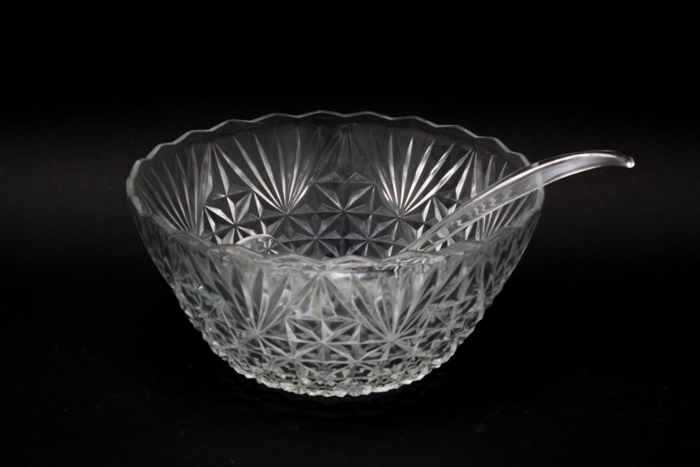Anchor Hocking "Arlington" Punch Bowl Set EBTH