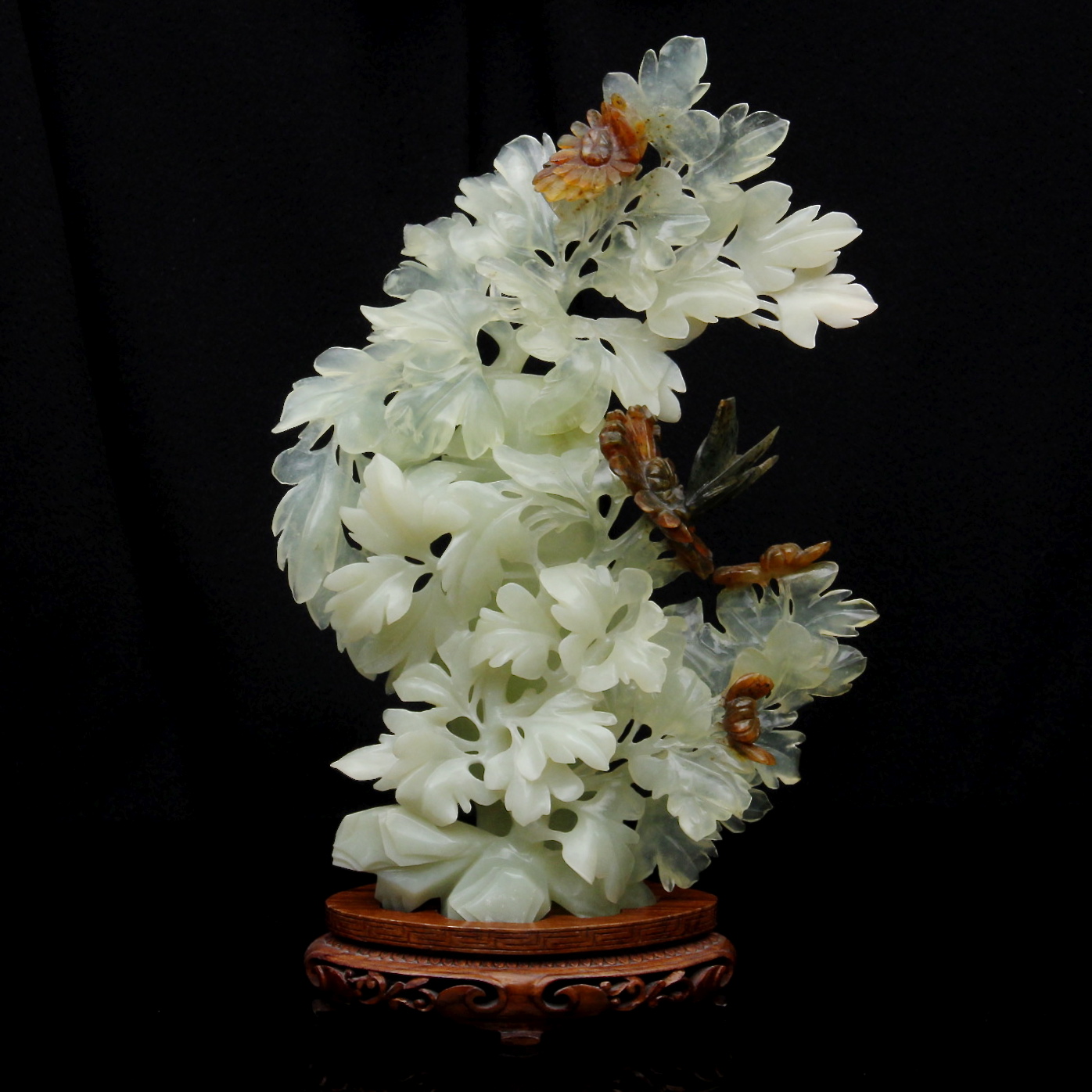 Intricate Chinese Carved Jade Sculpture EBTH