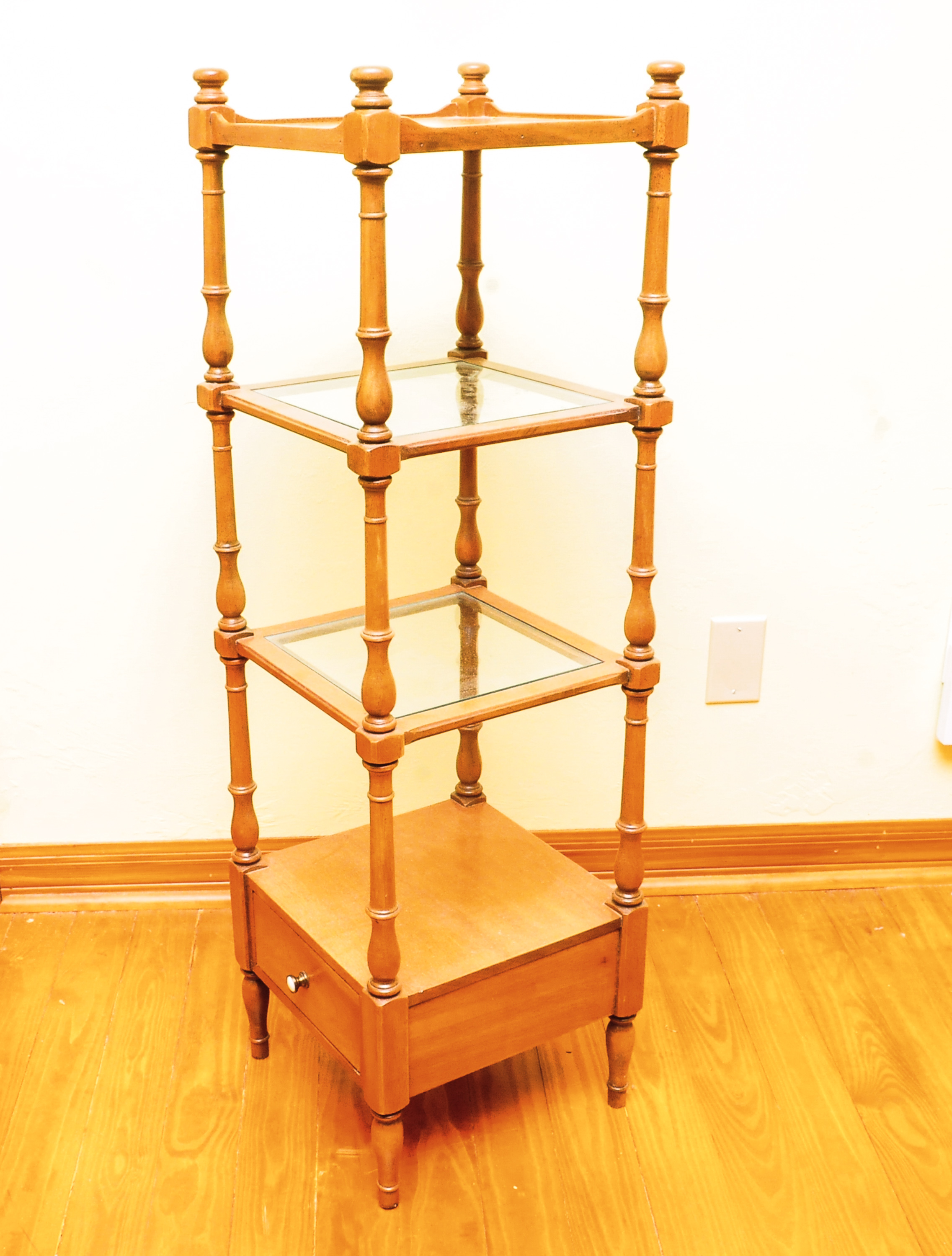 Etagere with Glass Top Shelves EBTH