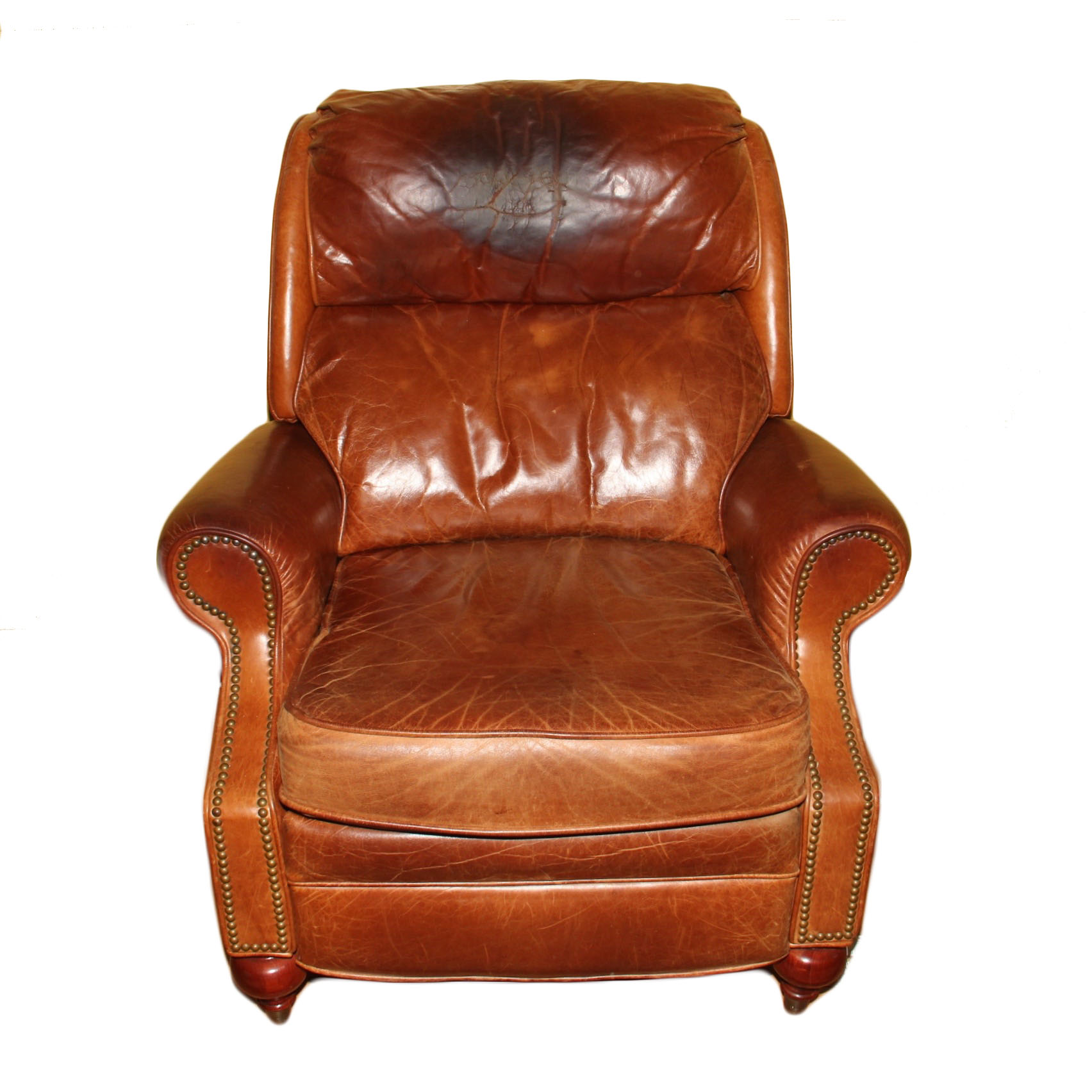 Lane Tobacco Leather Recliner EBTH