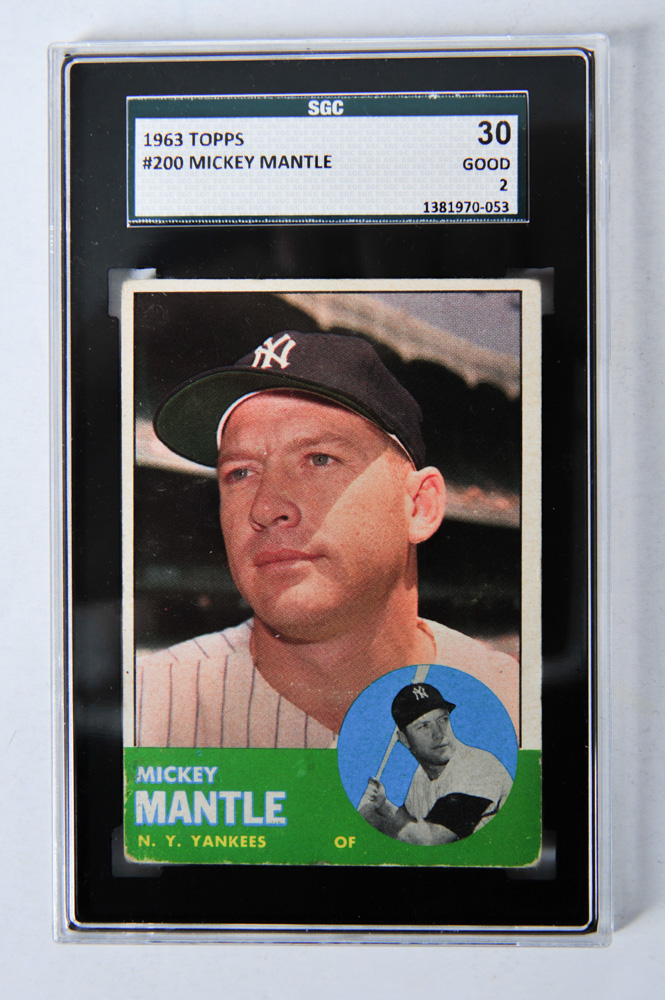 1963 Topps 200 Mickey Mantle Baseball Card EBTH