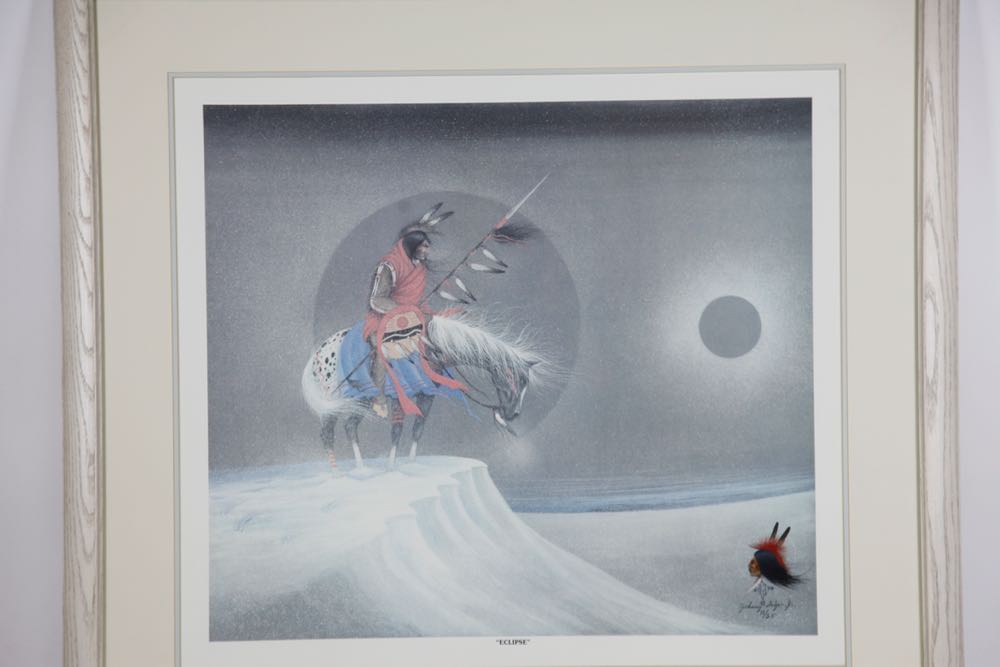 Johnny Tiger, Jr. Signed Limited Edition Print "Eclipse" EBTH