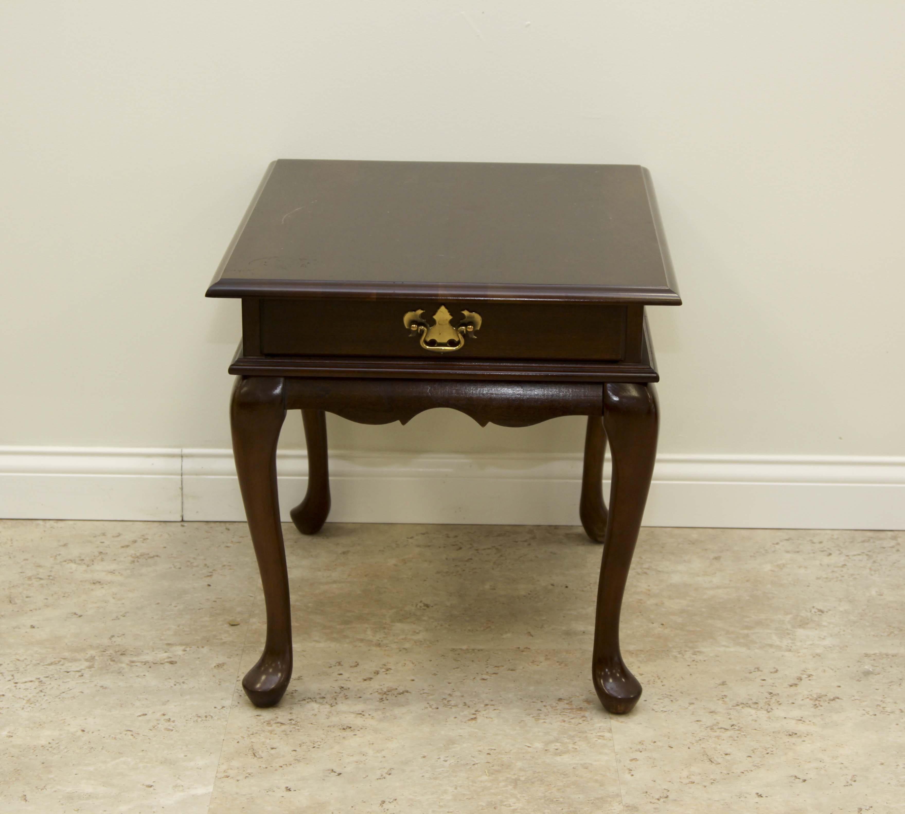 Mersman Waldron Mahogany Queen Ann End Table Ebth