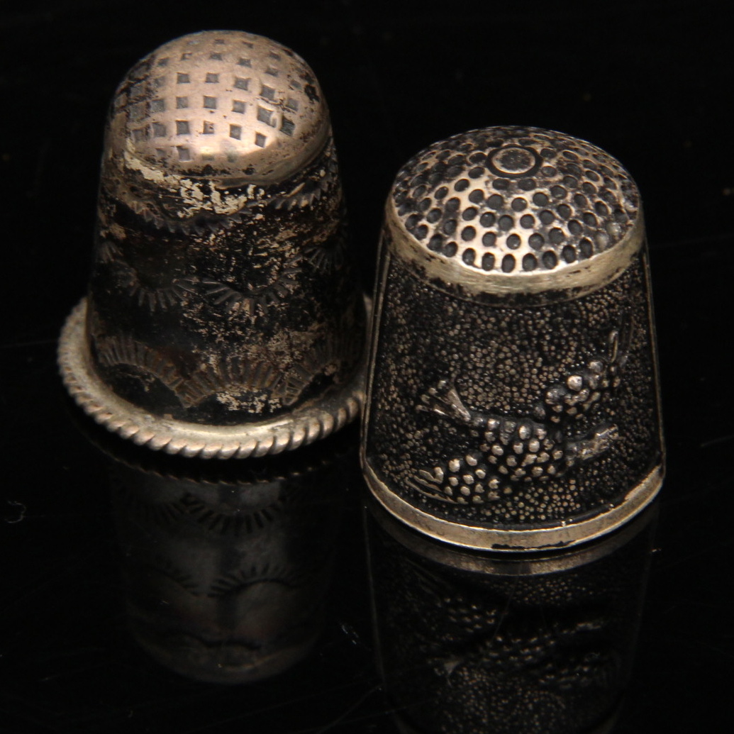 Four Sterling Silver Thimbles EBTH